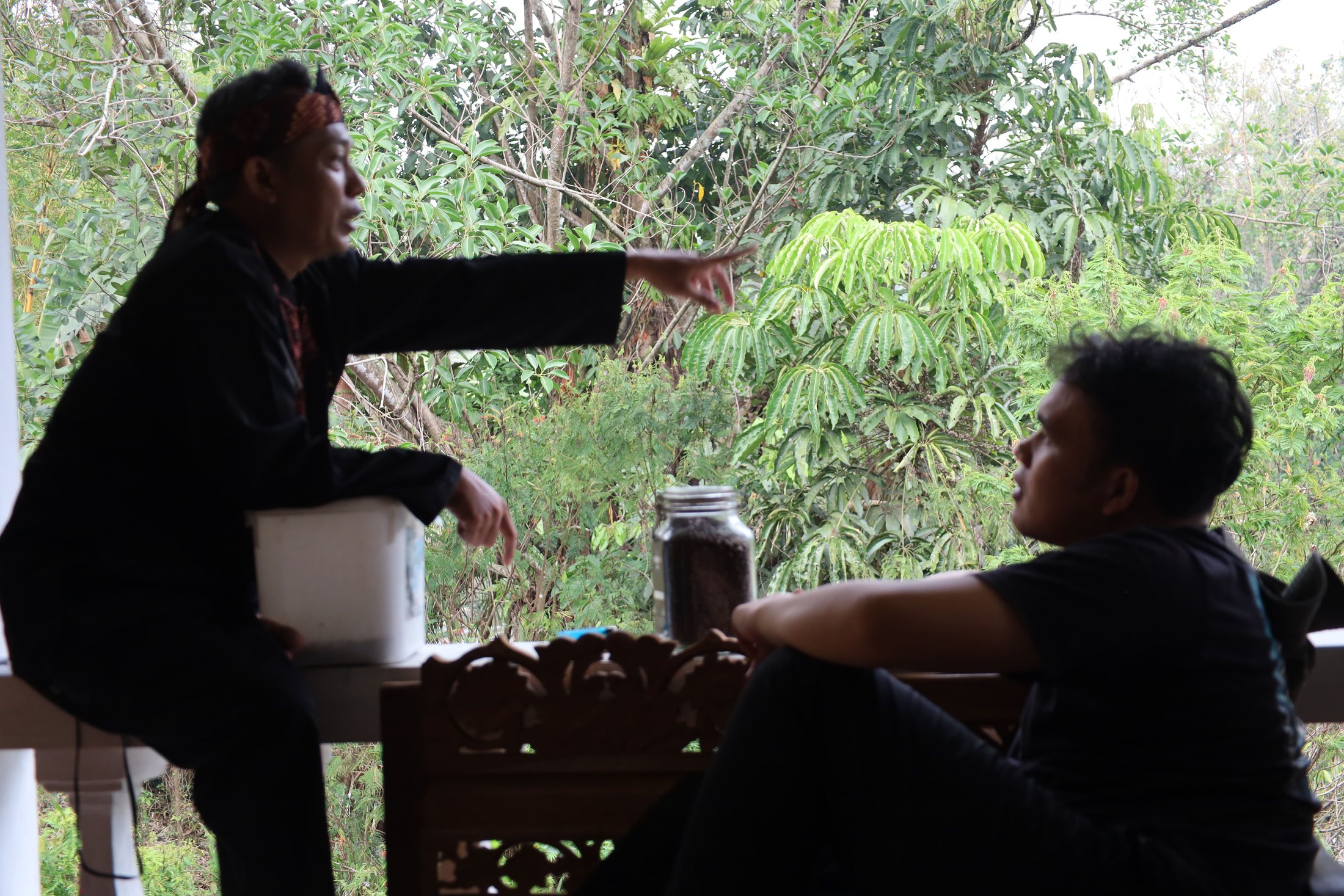 Percakapan tentang bahan kopi